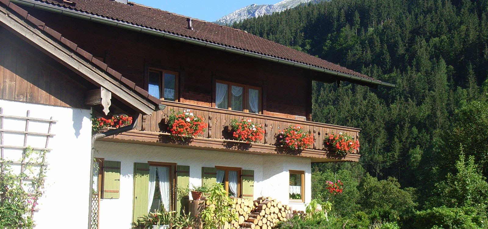 Gstehaus Eckau im Sommer